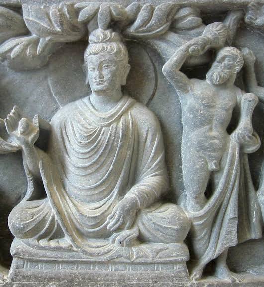 The Duo of Buddha and Hercules in Gandhara